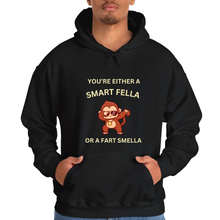 Load image into Gallery viewer, Black Hoodie Printed Smart Fella