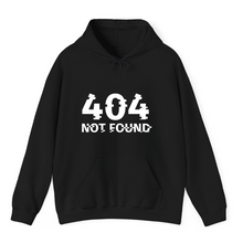 Load image into Gallery viewer, Black Hoodie Printed 404 Not Found