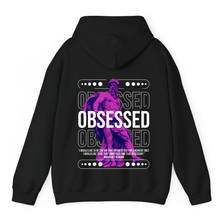 Load image into Gallery viewer, Black Hoodie Printed Obsessed