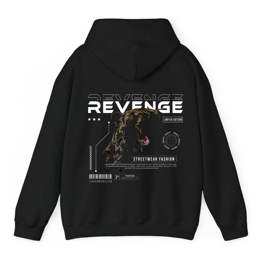 Black Hoodie Printed Revenge – Egypt Factory
