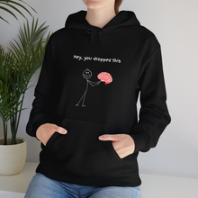 Load image into Gallery viewer, Black Hoodie Printed Hey You Dropped This