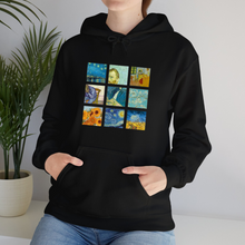 Load image into Gallery viewer, Black Hoodie Printed Van Gogh