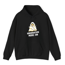 Load image into Gallery viewer, Black Hoodie Printed Hibernation Mode On