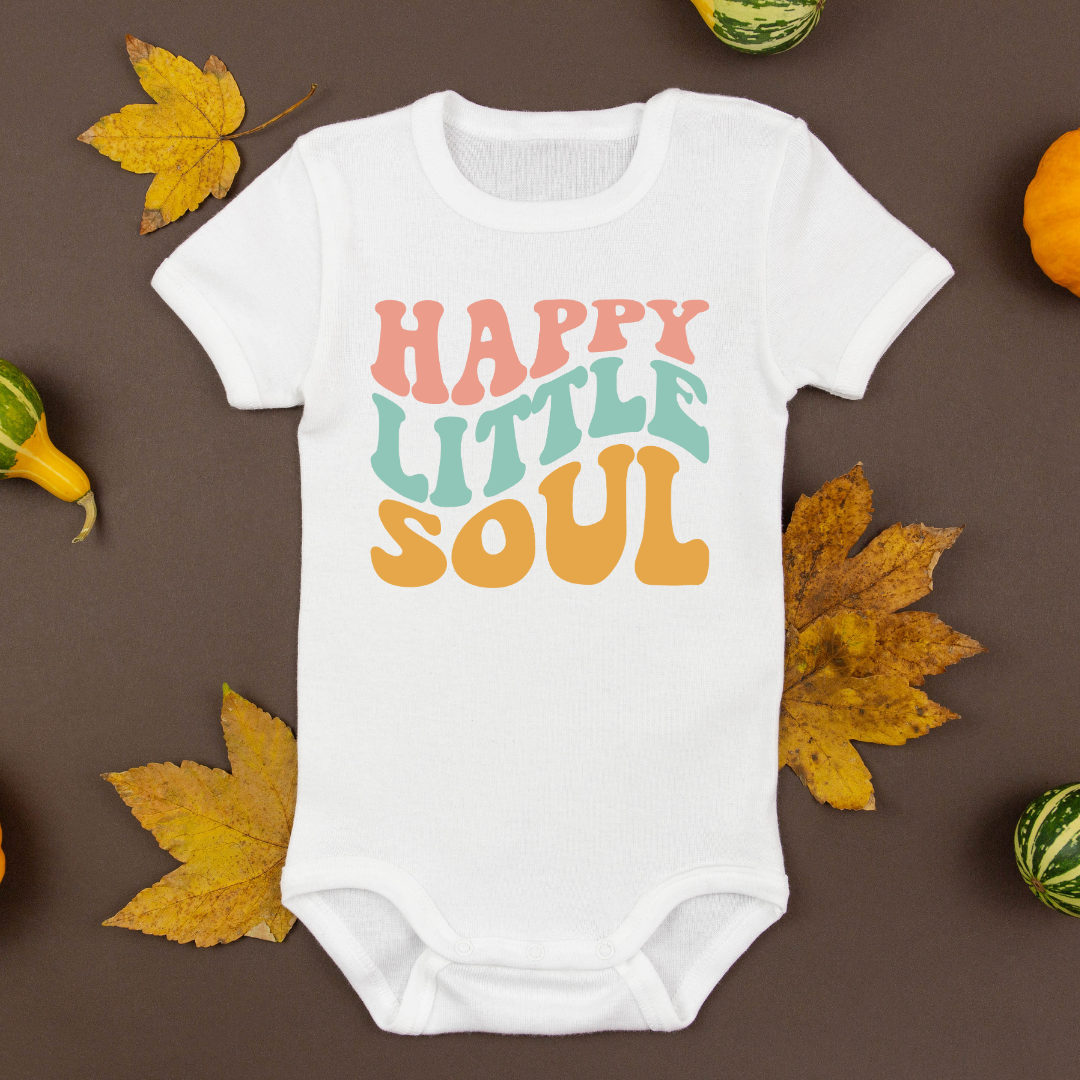 Baby Bodysuit Onesie Printed Happy Little Soul