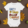 Baby Bodysuit Onesie Printed Eat Sleep Poop Repeat