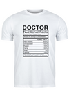Unisex T Shirt Printed Doctor Nutritional Facts