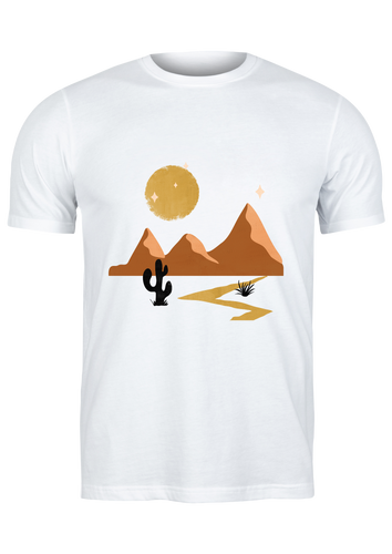 Unisex T Shirt Printed Abstract Nature