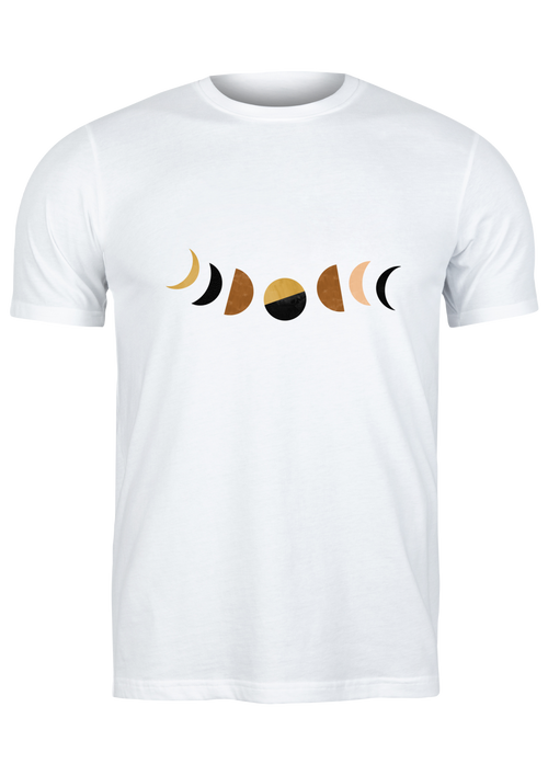 Unisex T Shirt Printed Moon Phases