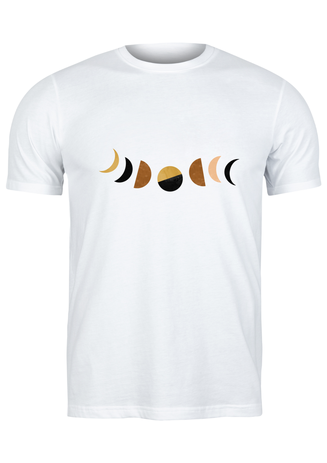 Unisex T Shirt Printed Moon Phases