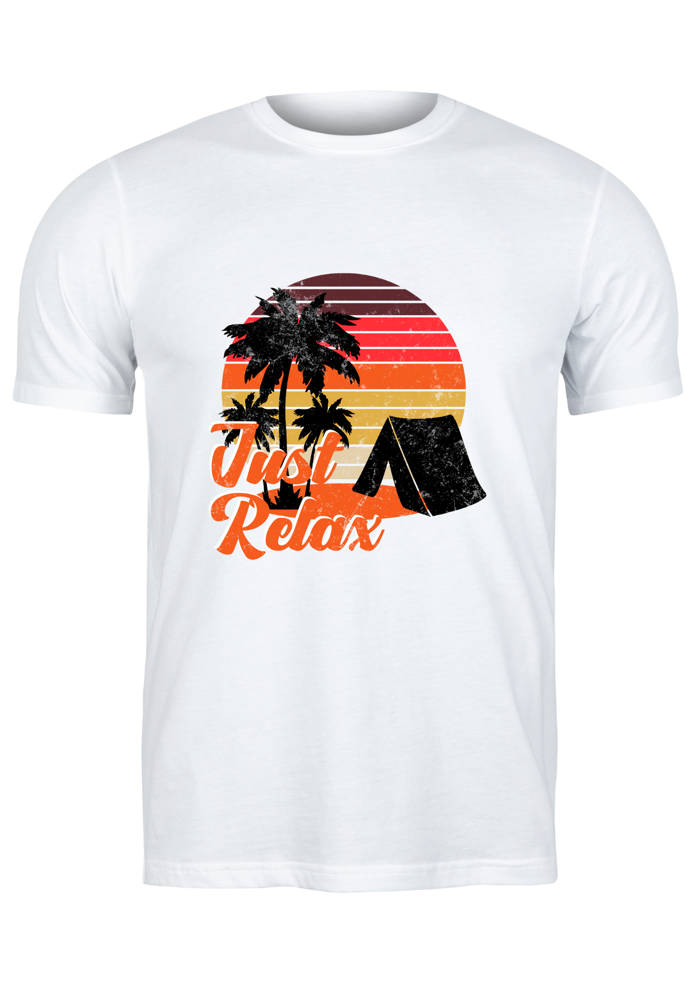Unisex T Shirt Printed Just Relax