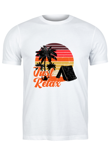 Unisex T Shirt Printed Just Relax