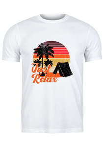 Unisex T Shirt Printed Just Relax