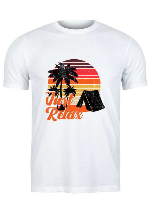 Unisex T Shirt Printed Just Relax