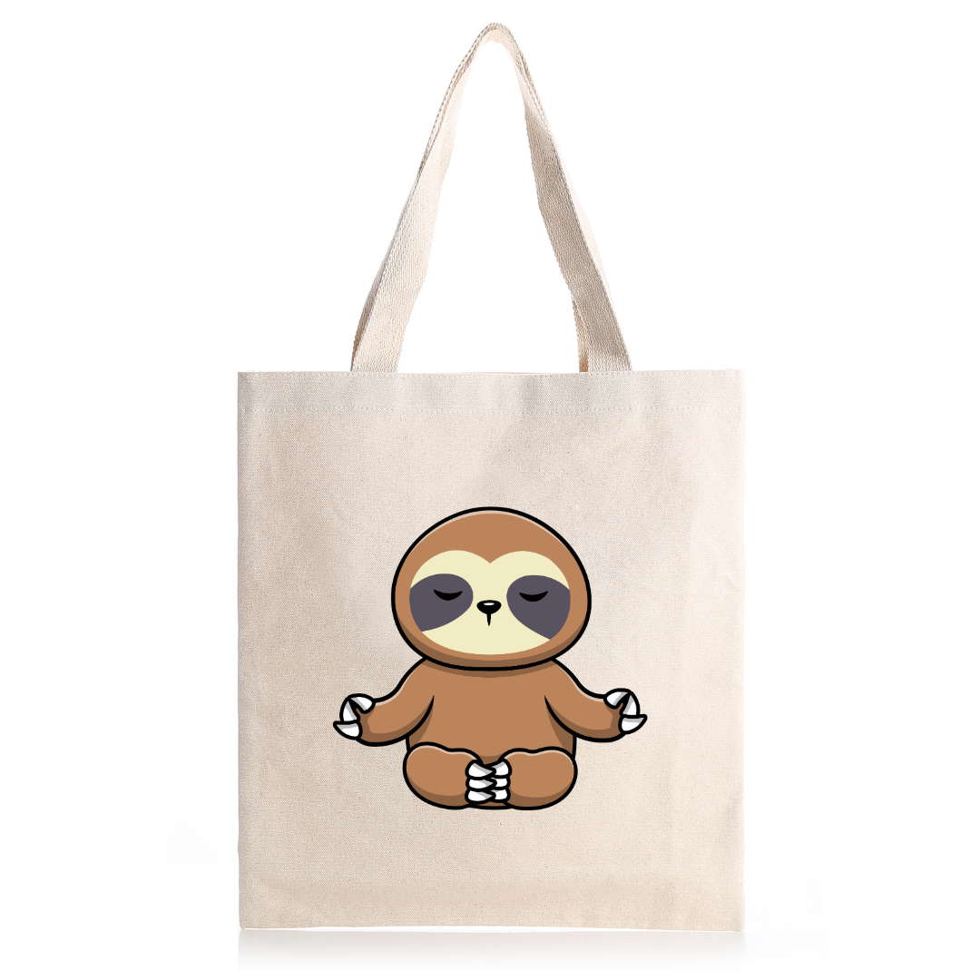 Meditation Sloth Tote Bag