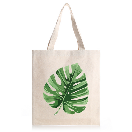 Monstera Leaf Tote Bag