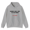 Heather Grey Hoodie Printed Remember When I Asked