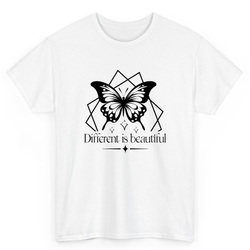 T Shirt Printed Different Is Beautiful 