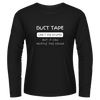 Black Tshirt Long Sleeves Printed Duct Tape