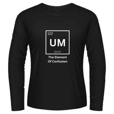 Black Tshirt Long Sleeves Printed Um