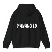 Load image into Gallery viewer, Black Hoodie Printed Paranoid
