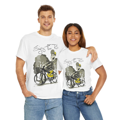 T Shirt Printed Bicycle Enjoy The Ride
