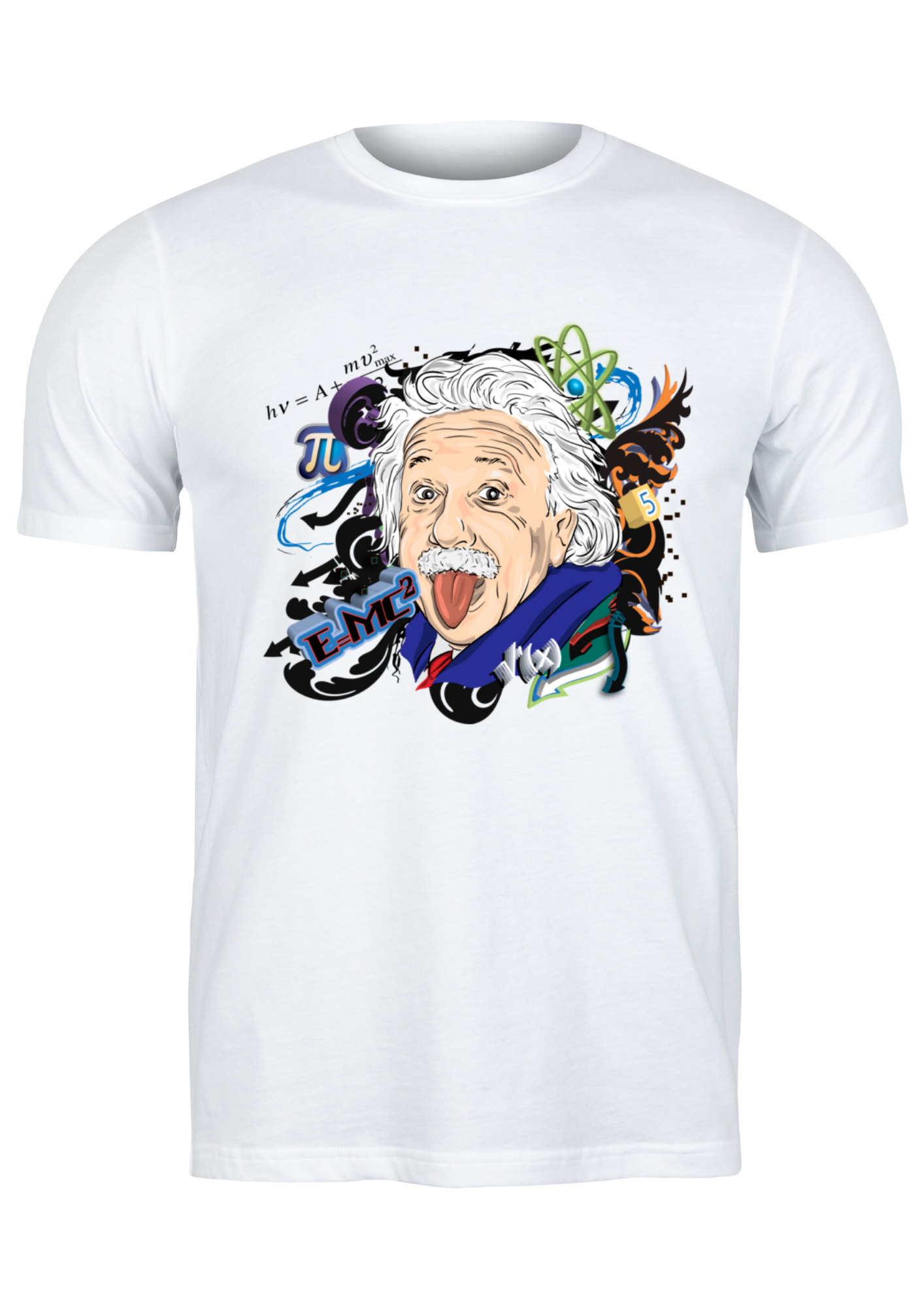Unisex T Shirt Printed Einstein