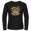 Black Tshirt Long Sleeves Printed Worry Less Smile More