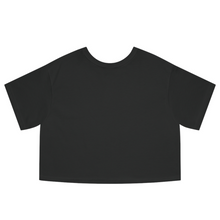 Load image into Gallery viewer, Cropped Black T Shirt Printed Please Hesitate To Reach Out
