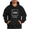 Black Hoodie Printed Um Element Of Confusion