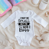 Baby Bodysuit Onesie Im The Boss Long Sleeves