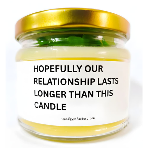 Scented Candle Hopefully Our Relationship Lasts Longer