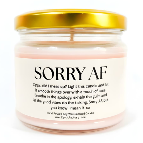 Scented Candle Hopefully Sorry AF