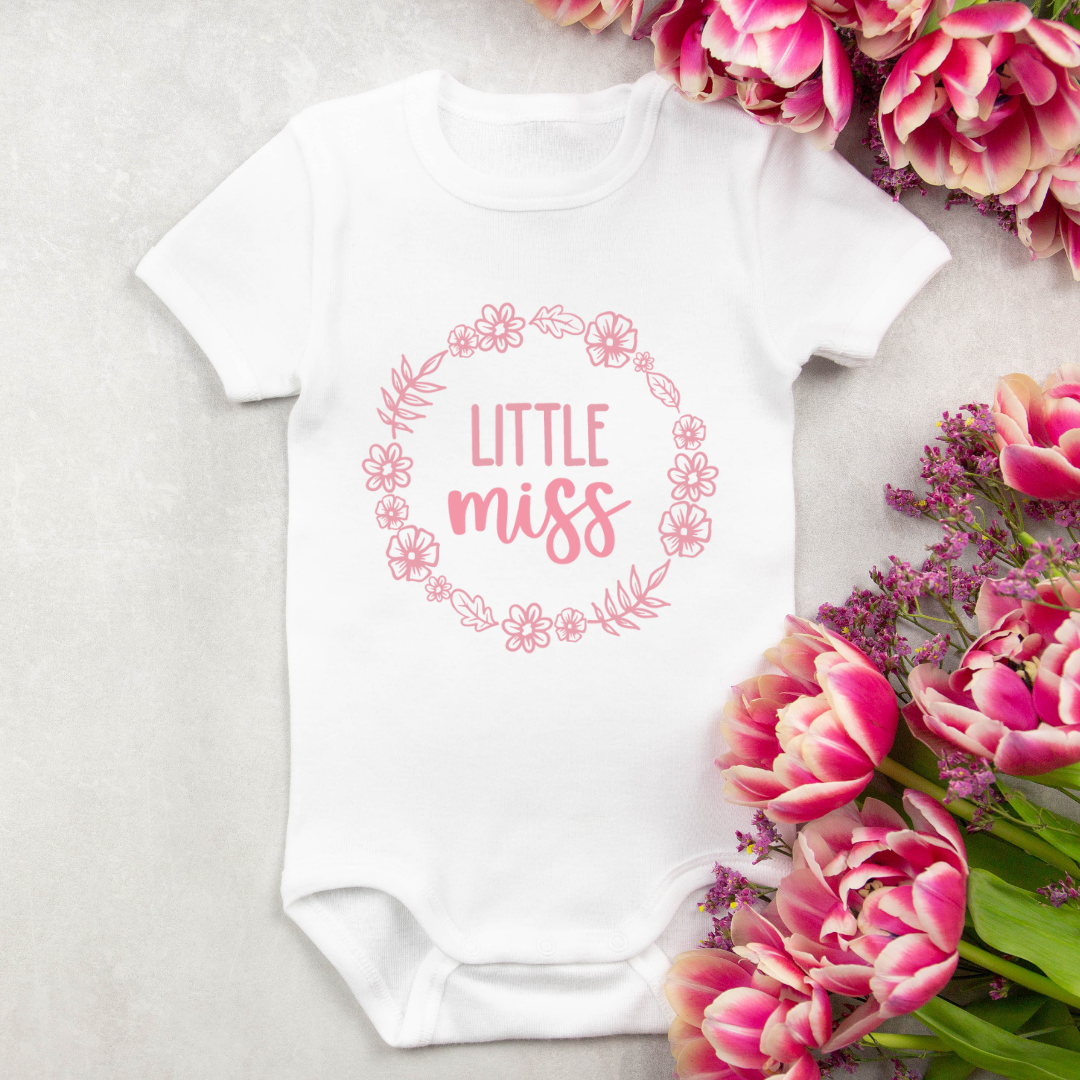 Baby Bodysuit Onesie Printed Little MIss