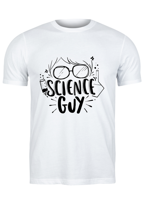 Unisex T Shirt Printed Science Guy