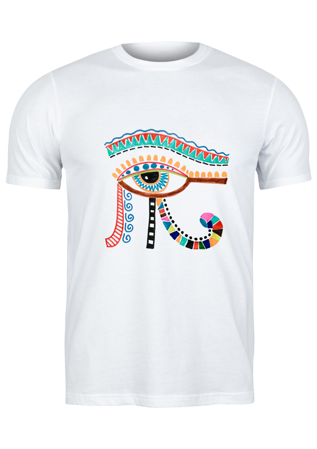 Unisex T Shirt Printed Colorful Eye of Horus – Egypt Factory