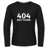 Black Tshirt Long Sleeves Printed Error 404