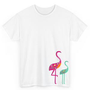 T Shirt Printed Flamingos