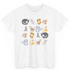 T Shirt Printed Cats Pattern