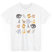 Load image into Gallery viewer, T Shirt Printed Cats Pattern
