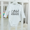 Baby Bodysuit Onesie Created With Purpose Long Sleeves