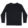 Black Tshirt Long Sleeves Printed Lets Work Arabic