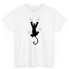 T Shirt Printed Hanging in There Cat