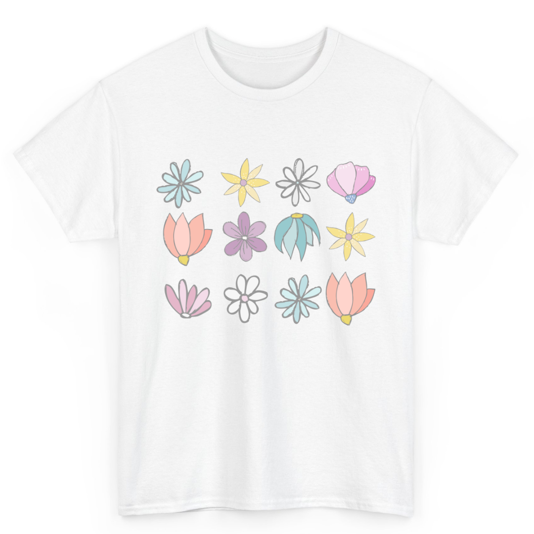 Tshirt Printed Floral Pattern