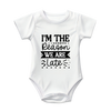 Baby Bodysuit Onesie Printed I Am The Reason Why We Are Late