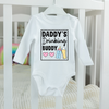 Baby Bodysuit Onesie Daddy Drinking Buddy Long Sleeves