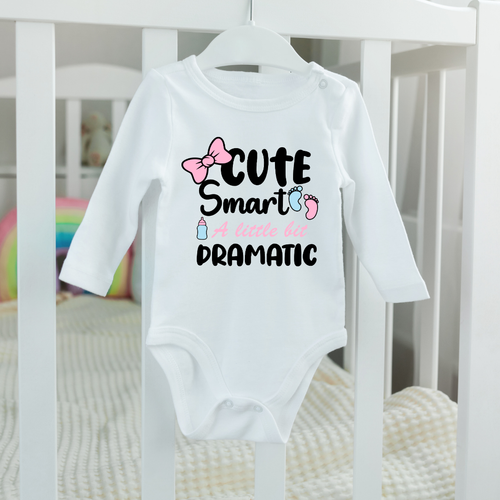 Baby Bodysuit Onesie Dramatic Long Sleeves