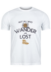Unisex T Shirt Printed Not All Who Wander Are Lost