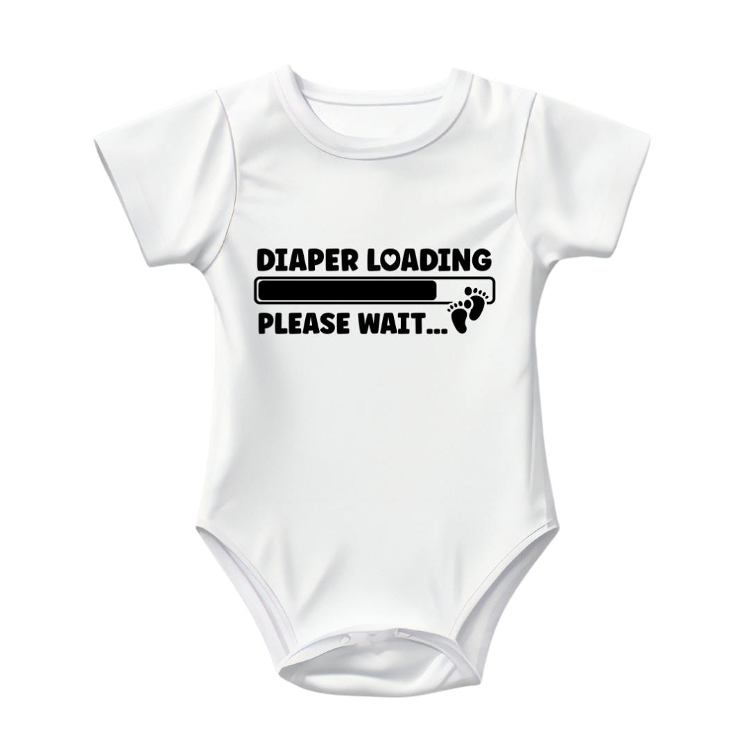 Baby Bodysuit Onesie Printed Daiper Loading Please Wait