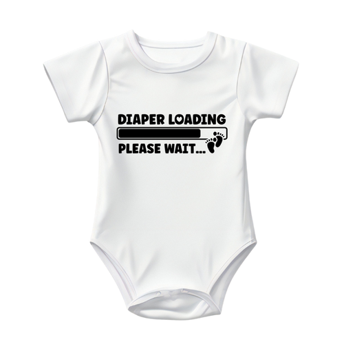 Baby Bodysuit Onesie Printed Daiper Loading Please Wait