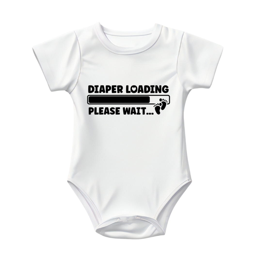 Baby Bodysuit Onesie Printed Daiper Loading Please Wait